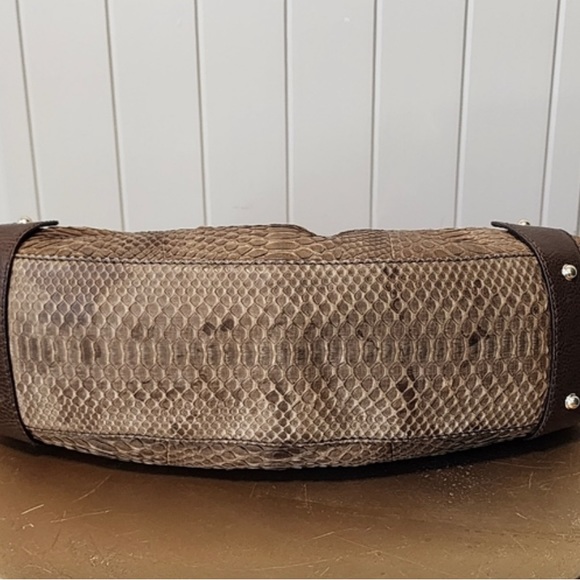 Gucci Pelham Horsebit Medium Hobo Python Bag. RARE Gorgeous Brown Snakeskin - Picture 4 of 9